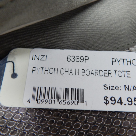 Python Chain Border Shoulder bag faux python NWT - Picture 6 of 8